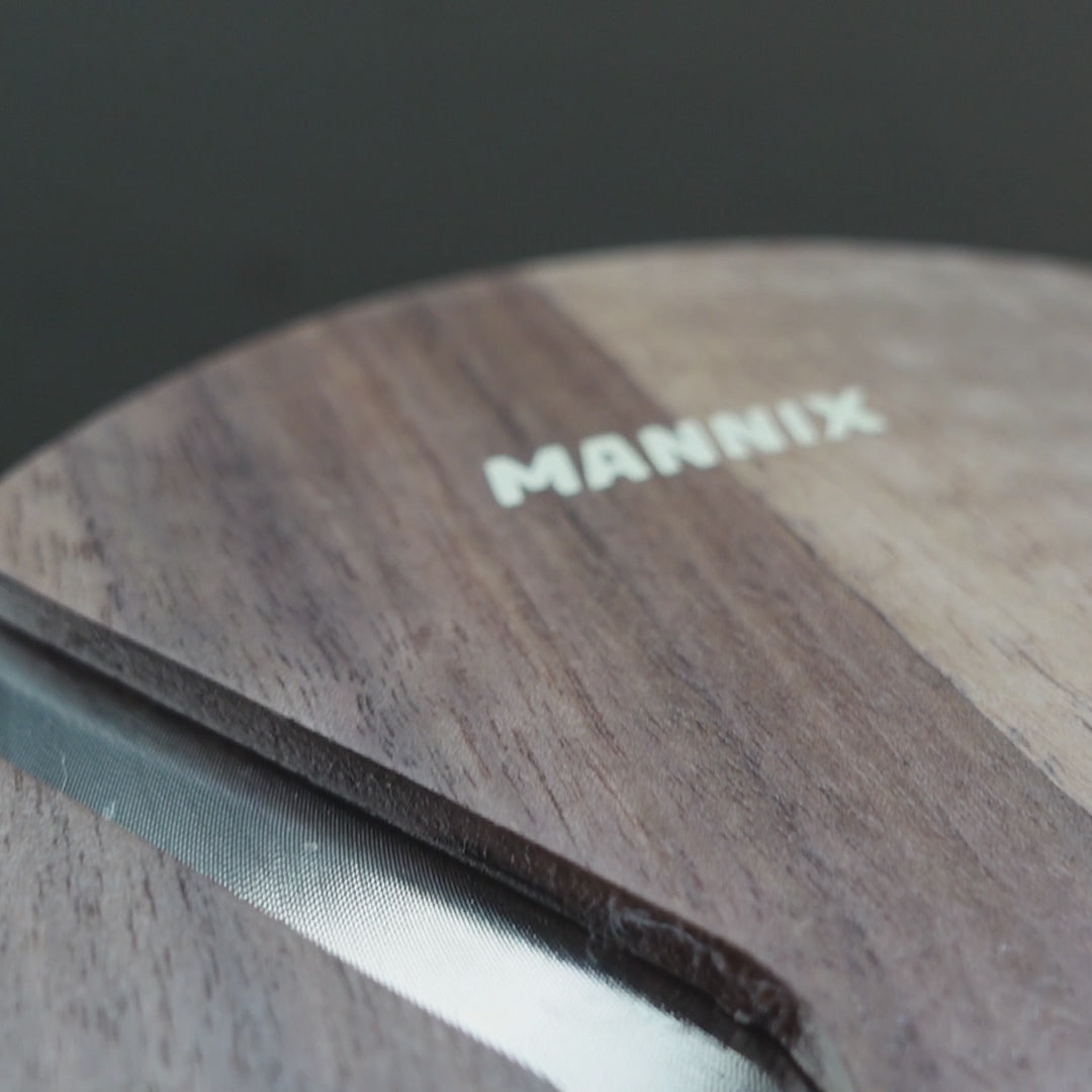 Mannix Sports 10kg Walnut-Faced Nickel Plated Dumbbell Pair