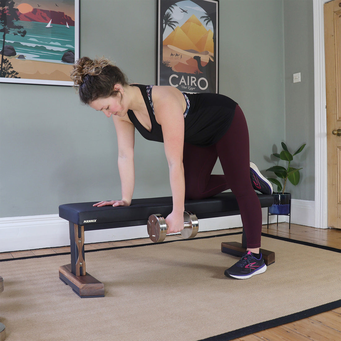 Mannix Sports Type 1 Flat Weight Bench - Walnut - Mannix Sports