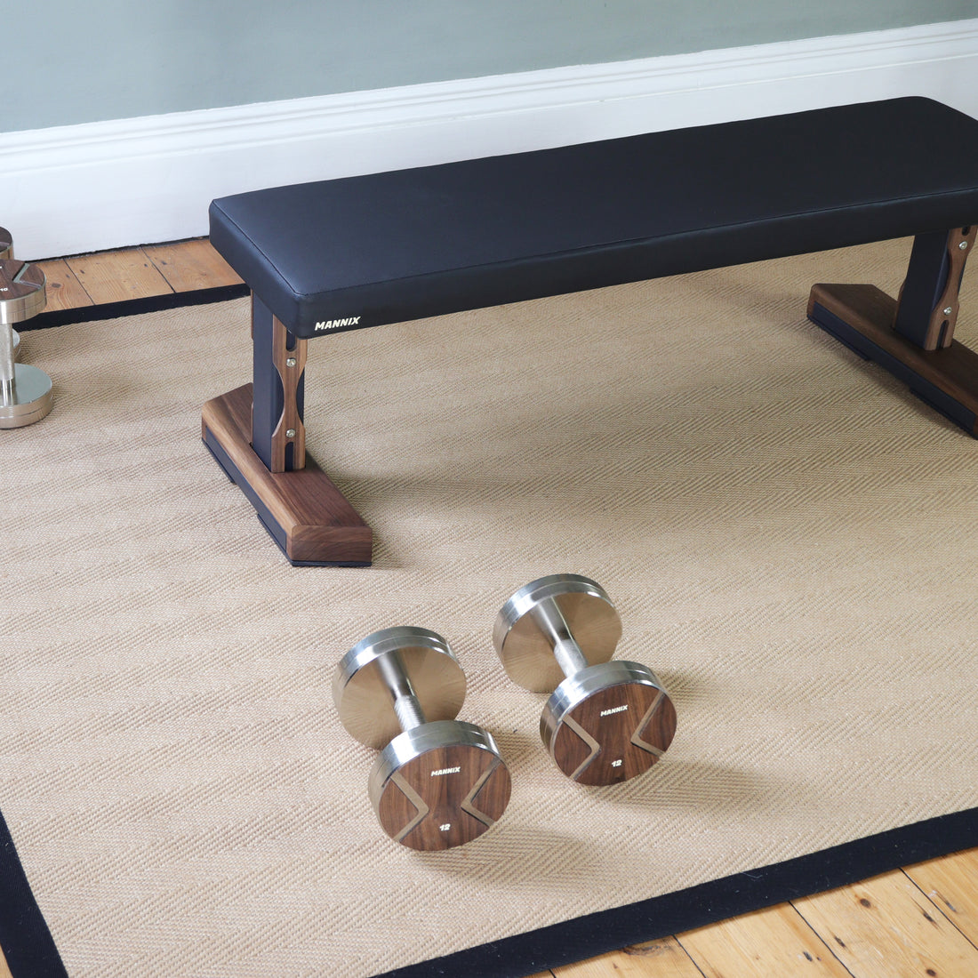 Mannix Sports Type 1 Flat Weight Bench - Walnut - Mannix Sports